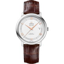 De Ville Prestige 39,5 mm, Stahl mit Lederarmband - 42413402002002
