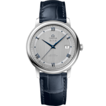 De Ville Prestige 39,5 mm, Stahl mit Lederarmband - 42413402002003