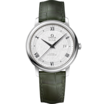 De Ville Prestige 39,5 mm, Stahl mit Lederarmband - 42413402002006