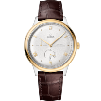 De Ville Prestige 41 mm, Stahl - Gelbgold mit Lederarmband - 43423412102001