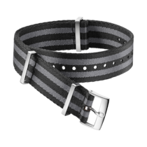 NATO strap - Polyamide, 5 stripe black grey - 031ZSZ002045w
