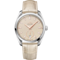 Seamaster Aqua Terra 150M 38 mm, Stahl mit Lederarmband - 22013382009001