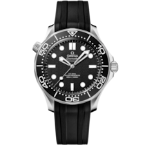Seamaster Diver 300M 42 mm, acier sur bracelet caoutchouc - 21032422001003